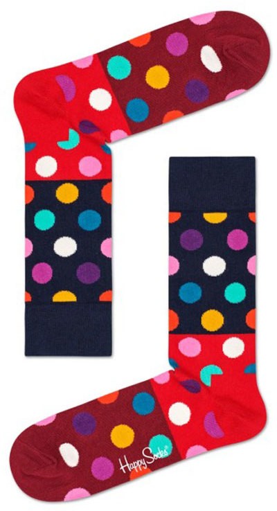 Happy Socks Big Dot Block Sock