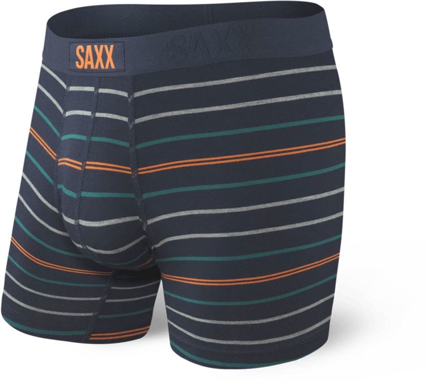 Saxx Vibe Boxer Brief Navy Lakeside stripe