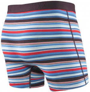 Saxx Vibe Boxer Brief Berry Strip Camp galéria