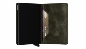 Secrid Slimwallet Vintage Olive Black galéria