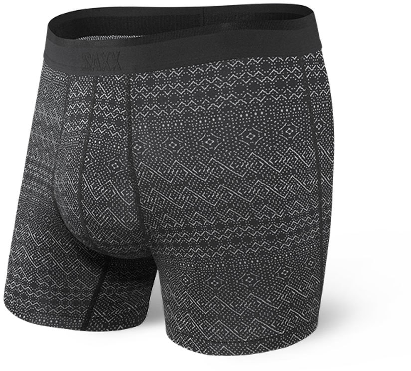 Saxx Platinum Boxer Brief Black Pattern Band