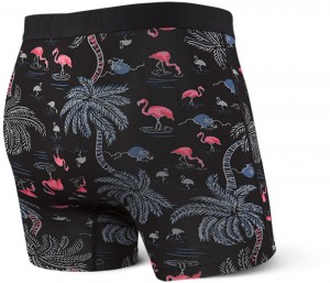 Saxx Vibe Boxer Brief Black Flamingo Beach galéria