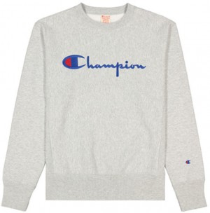 Champion Script Logo Reverse Weave Sweatshirt galéria
