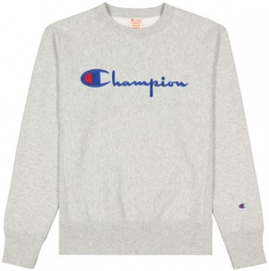 Champion Script Logo Reverse Weave Sweatshirt galéria