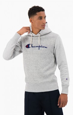 Champion Script Logo Jacquard Piqué Reverse Weave Hoodie galéria