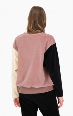 Champion Velour Colour Block Sweatshirt galéria