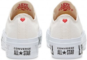 Converse Love Fearlessly Platform Chuck Taylor All Star Low Top Shoe galéria