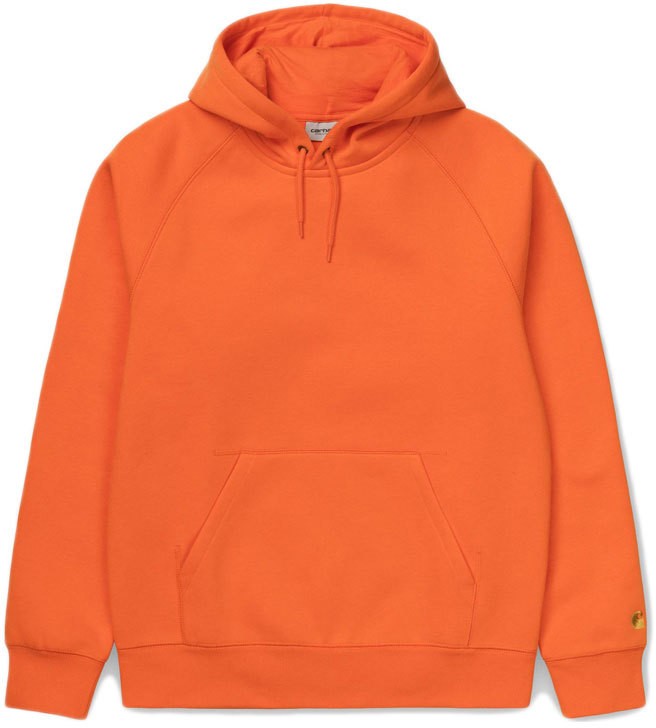 Carhartt WIP Hooded Chase Sweatshirt - Clockwork / Gold