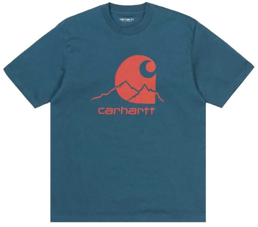 Carhartt WIP S/S Outdoor C T-Shirt - Moody Blue / Clockwork