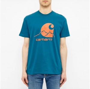 Carhartt WIP S/S Outdoor C T-Shirt - Moody Blue / Clockwork galéria