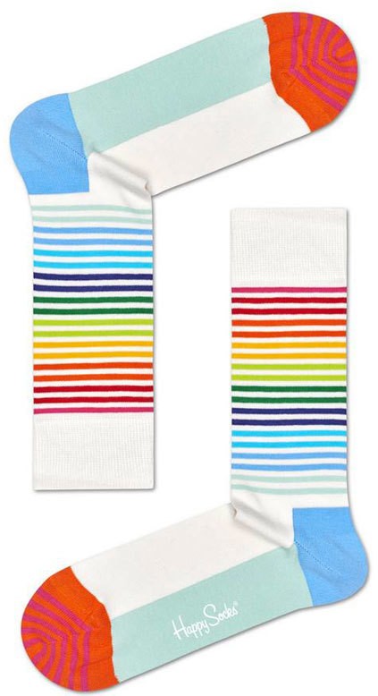 Happy Socks Half Stripe Sock