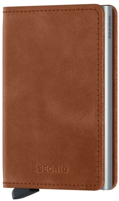 Secrid Slimwallet Vintage Cognac-Silver