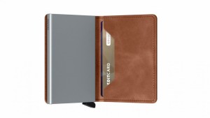 Secrid Slimwallet Vintage Cognac-Silver galéria