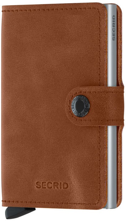 Secrid Miniwallet Vintage Cognac-Silver