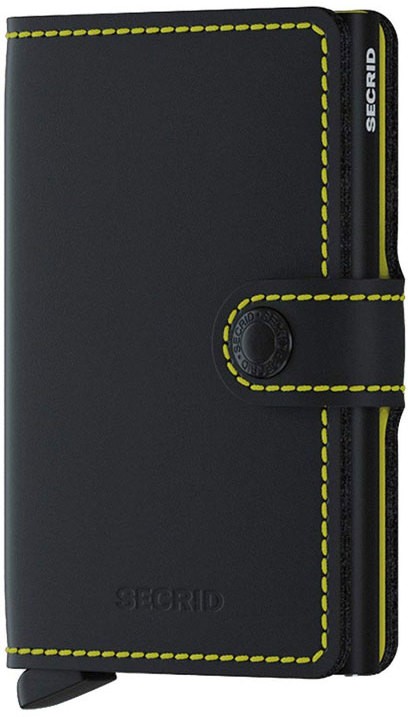 Secrid Miniwallet Matte Black & Yellow