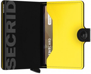 Secrid Miniwallet Matte Black & Yellow galéria