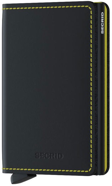 Secrid Slimwallet Matte Black & Yellow