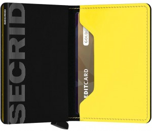 Secrid Slimwallet Matte Black & Yellow galéria