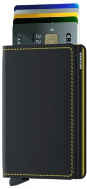 Secrid Slimwallet Matte Black & Yellow galéria