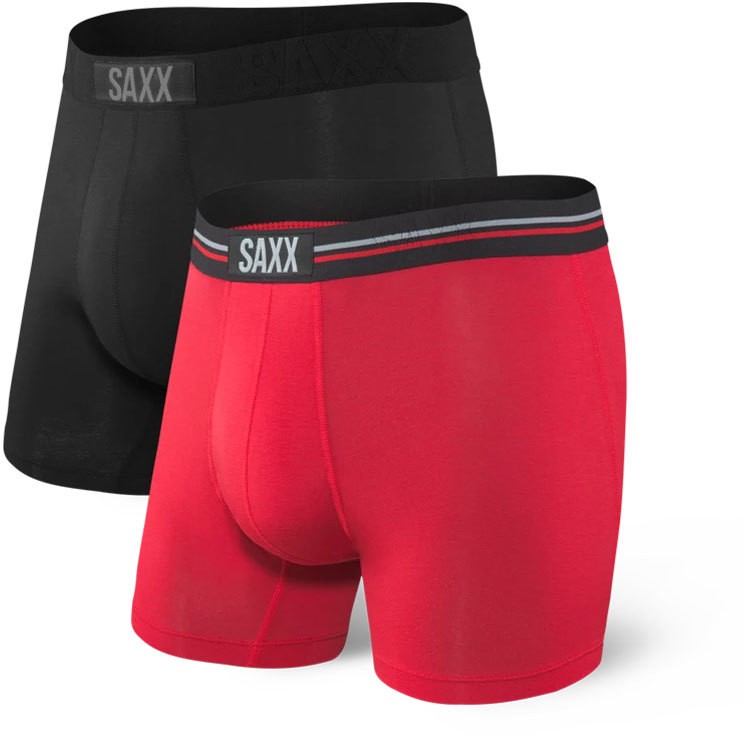 Saxx Vibe Boxer Brief 2-Pack Black / Red