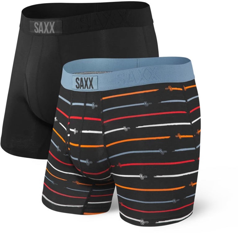 Saxx Ultra Boxer Brief Fly 2-Pack Black / Paintroller