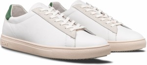 Clae BRADLEY WHITE MILLED LEATHER OLIVE galéria
