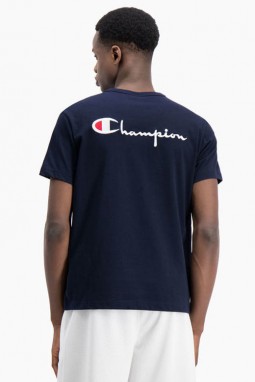 Champion Premium Crewneck T-shirt Navy galéria