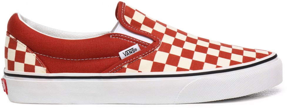 Vans Ua Classic Slip-On (Checkerboard)Picnt/Trwht