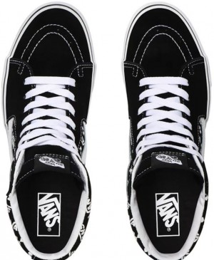 Vans Ua Sk8-Hi (Logo Repeat)Blk/True Wht galéria