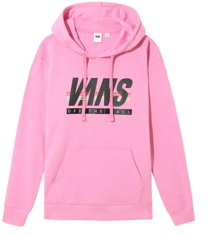 Vans Wm Sport Bf Stripe Hoodie Fuchsia Pink