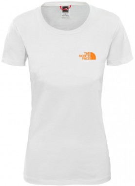 The North Face W Bf Redbox Tee Tnf White/Flame Orange galéria