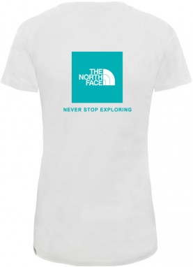 The North Face W Bf Redbox Tee Tnf White/Jaiden Green galéria