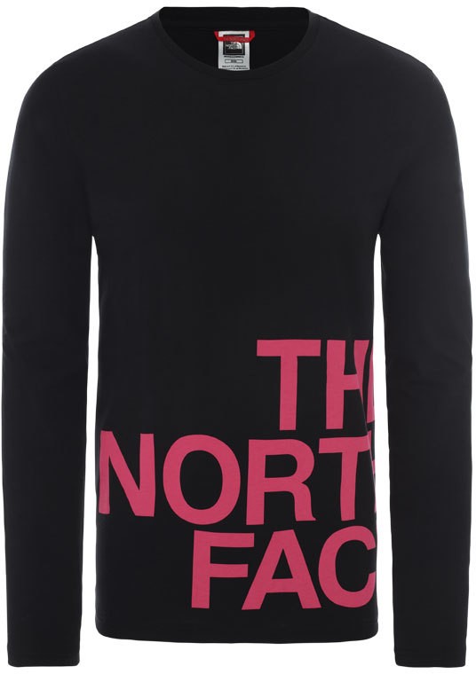 The North Face M Ls Graphic Flow - Eu Tnf Black/Mr. Pink