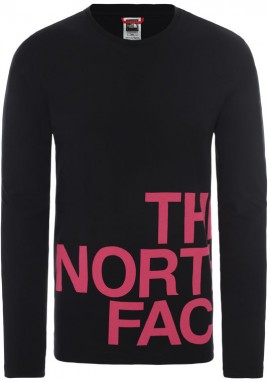 The North Face M Ls Graphic Flow - Eu Tnf Black/Mr. Pink galéria