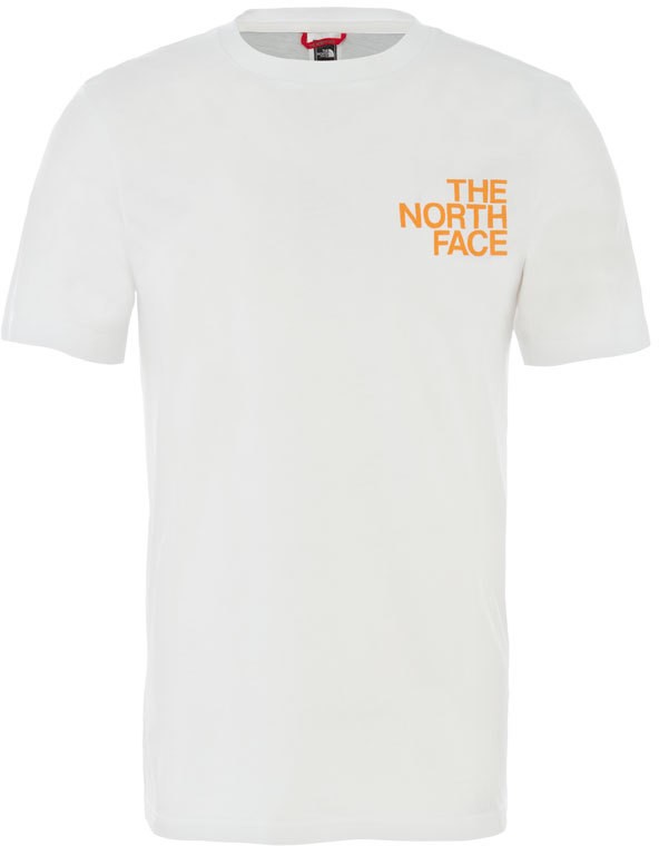 The North Face M Ss Graphic Flow 1 - Eu Tnfwht/Flameorg/Flameorng