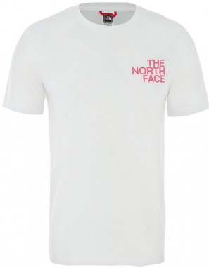 The North Face M Ss Graphic Flow 1 - Eu Tnf Wht/Mr. Pink/Mr. Pink galéria