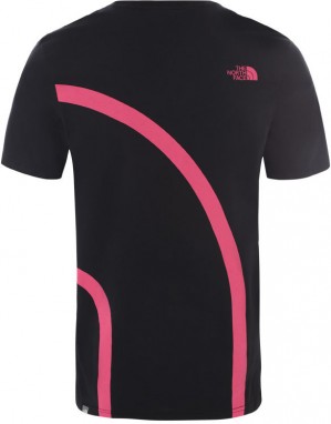 The North Face M Ss Graphic Flow 1 - Eu Tnf Blk/Mr. Pink/Mr. Pink galéria