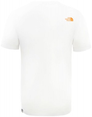 The North Face M Ss Graphic Flow 1 - Eu Tnf White/Flame Orange galéria