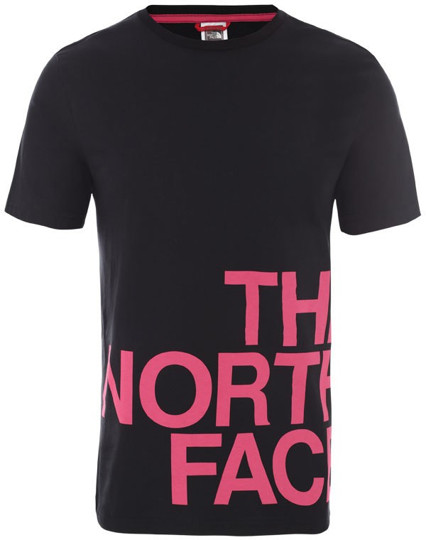 The North Face M Ss Graphic Flow 1 - Eu Tnf Black/Mr. Pink