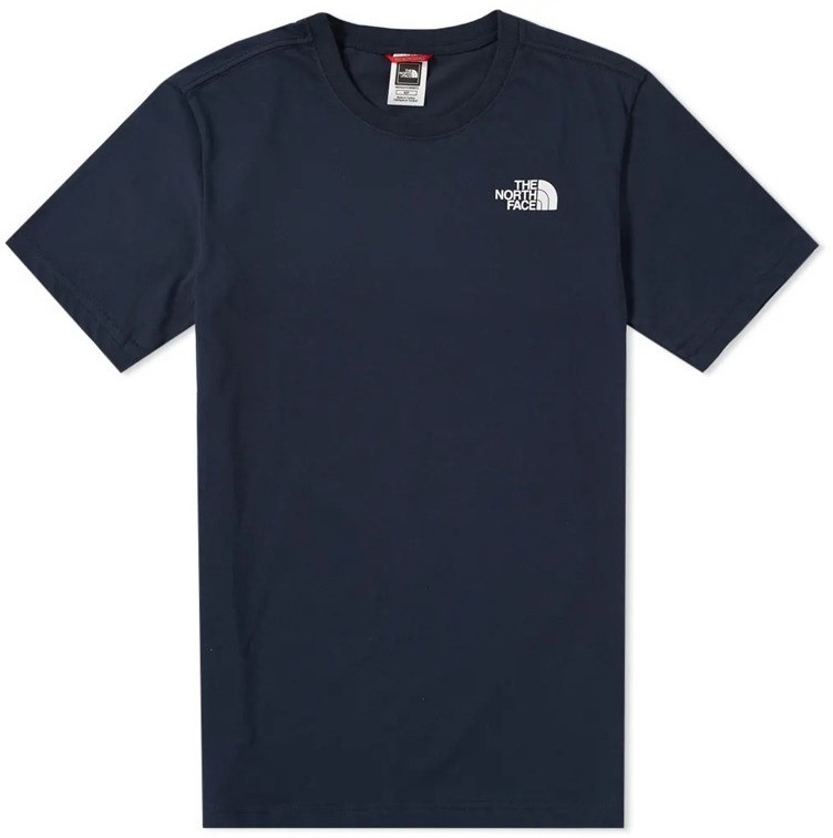 The North Face M S/S Redbox Tee  - Eu Urban Navy/Tnf White