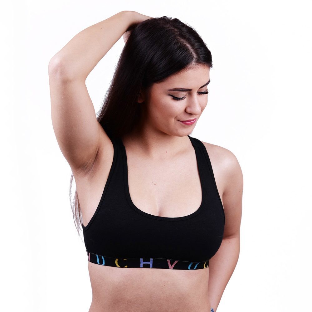 VUCH Sport Bra Black