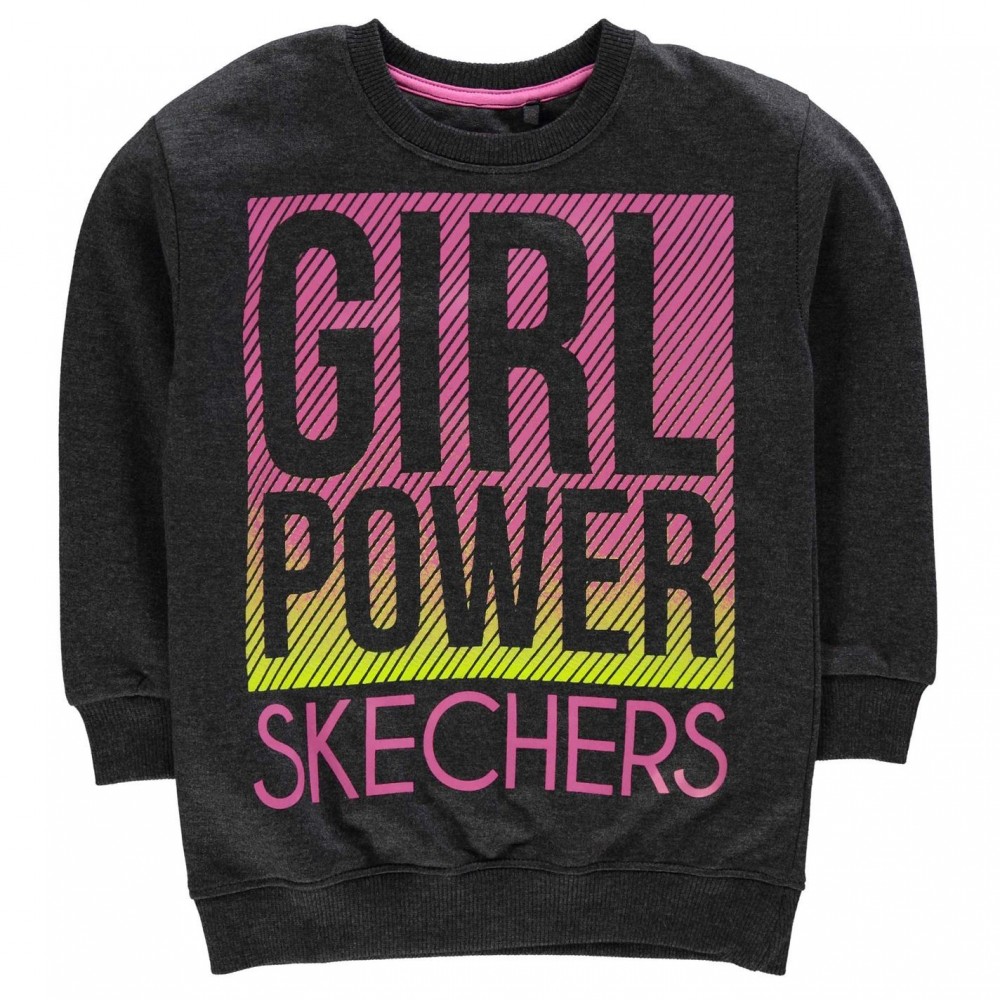 Skechers Graphic Crew Sweatshirt Junior Girls