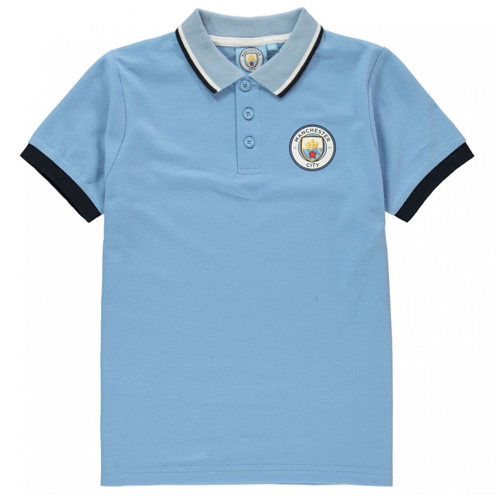 Source Lab Manchester City FC Polo Shirt Junior Boys