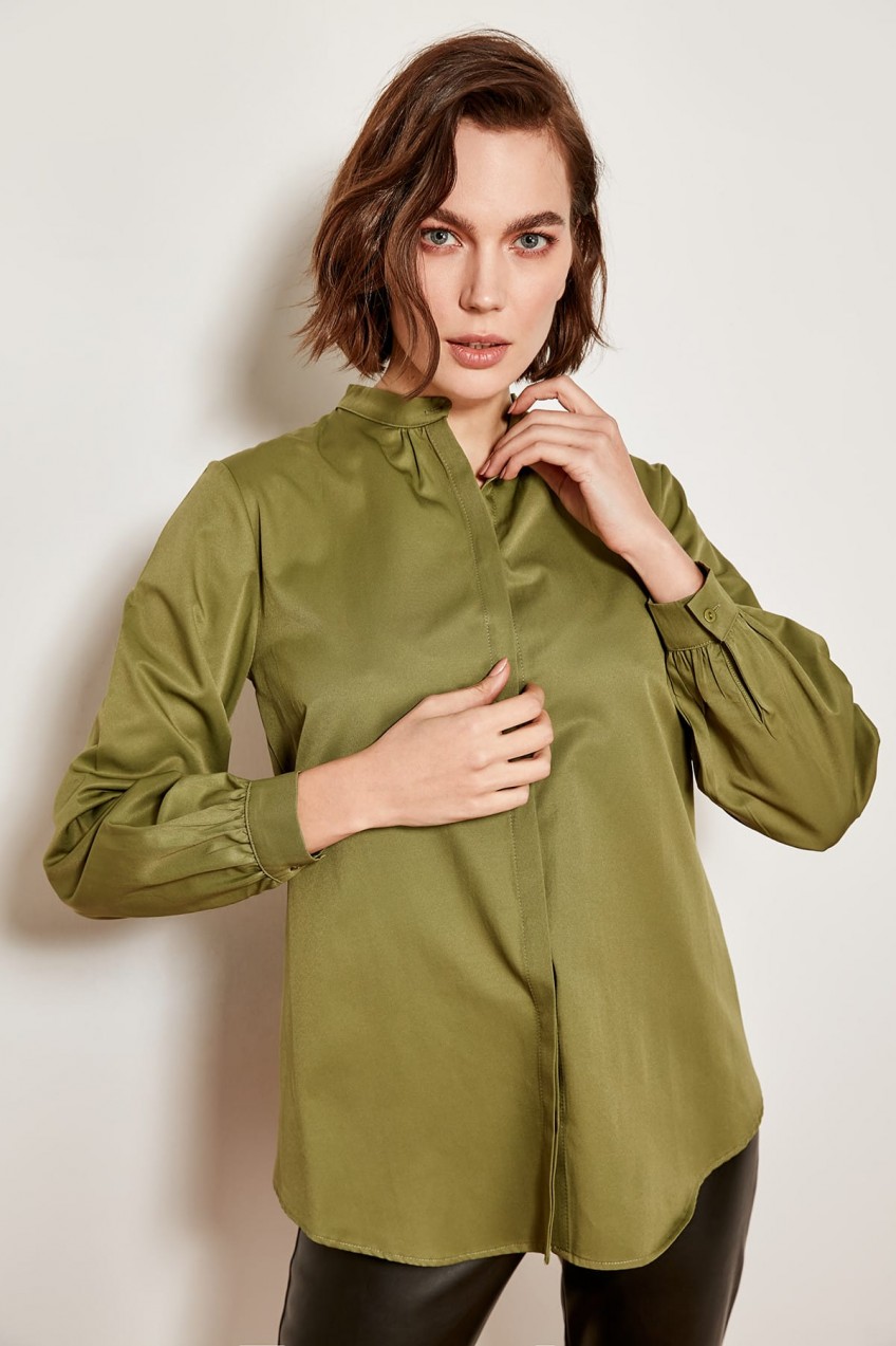Trendyol Khaki Classic Shirt