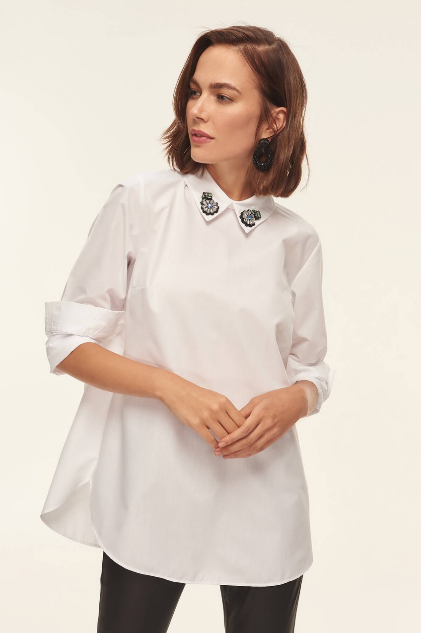 Trendyol White Accessories Detailed Tunic
