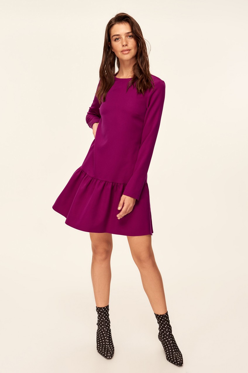 Trendyol Purple Hand-Wheel Dress