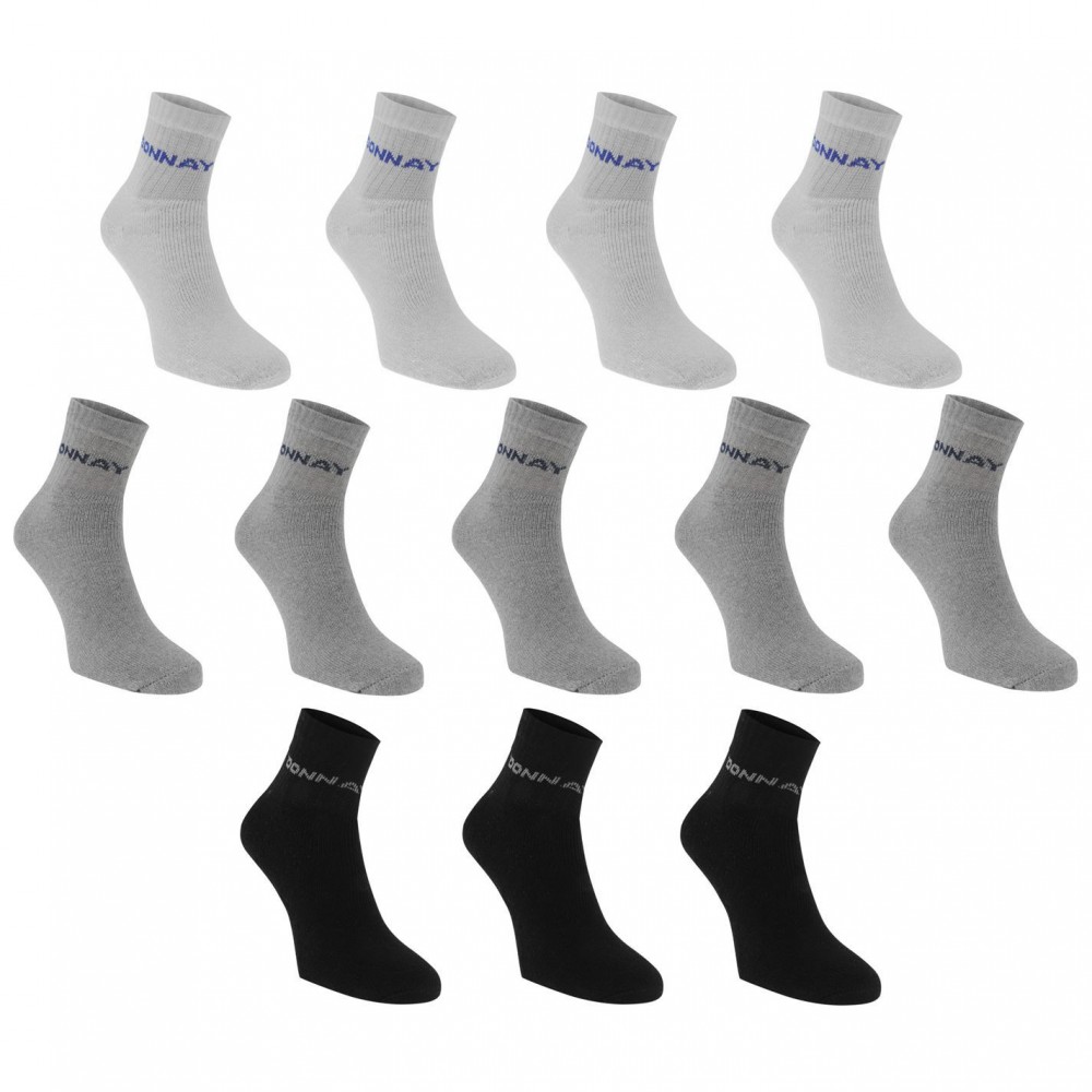 Donnay Quarter Socks 12 Pack Childrens
