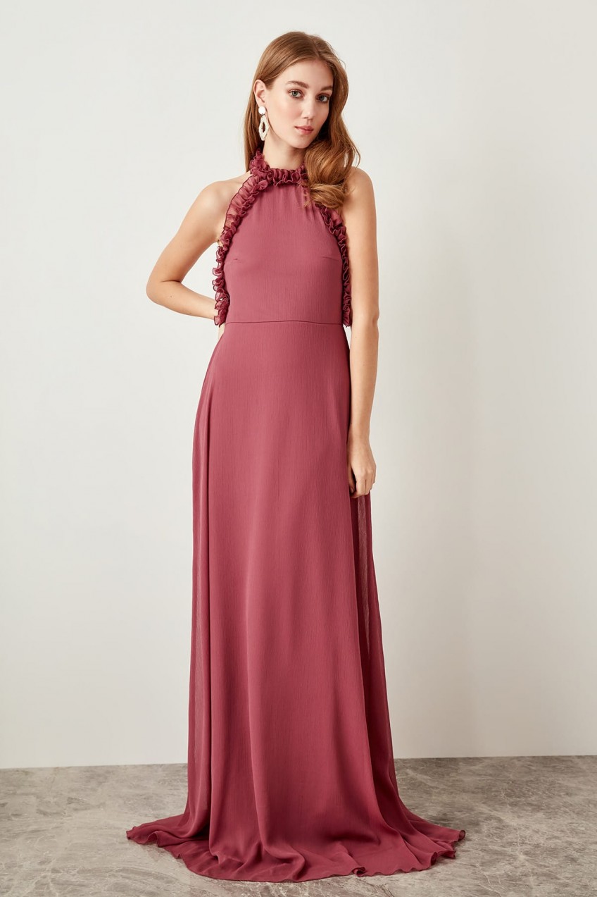 Trendyol Rose Ruffle Detail Dress