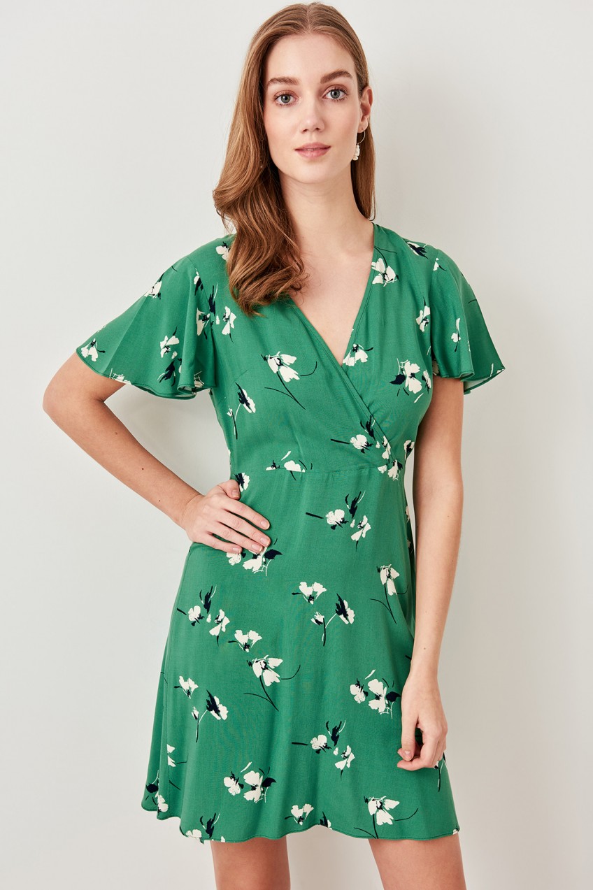 Trendyol Green Floral Dress