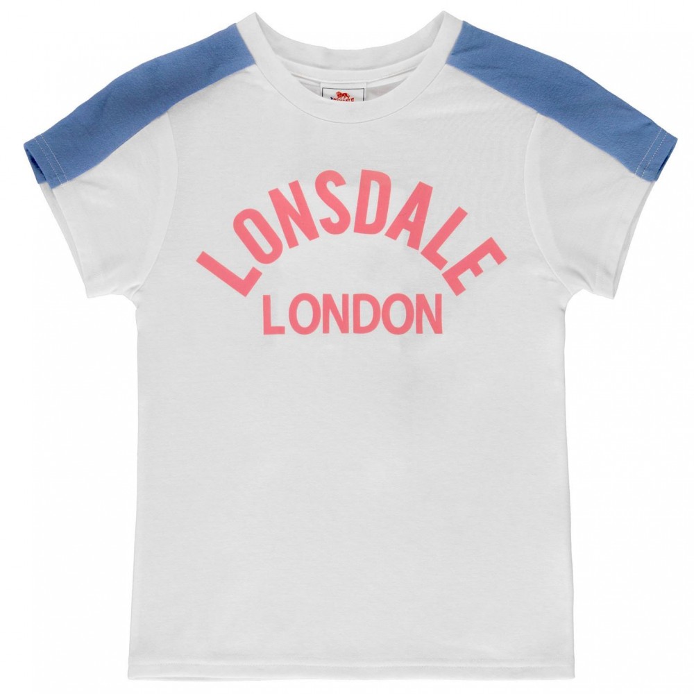Lonsdale Crew T Shirt Junior Girls